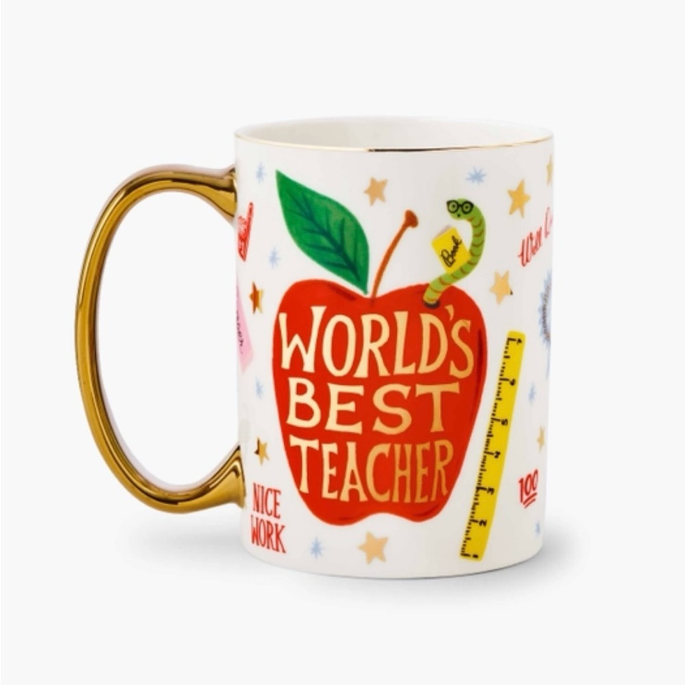 RIFLE Paper Co World’s Best Teacher Porcelain Mug